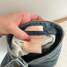 Load image into Gallery viewer, KUT From The Kloth Rose Button Front Denim Straight Skirt Blue 14