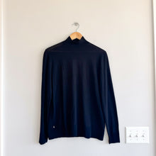 Load image into Gallery viewer, Lafayette 148 New York Wool Turtleneck Pullover Sweater Black XL NWT