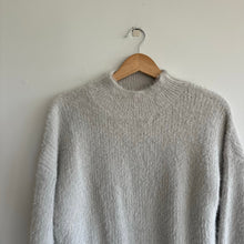 Load image into Gallery viewer, Crescent Plush Balloon Long Sleeve Sweater Gray M