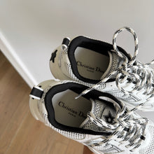 Load image into Gallery viewer, Dior Chrono Mesh Upper Leather Sneakers Black White 39 NEW