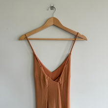 Load image into Gallery viewer, NBD Revolve Metallic V-Neck Strappy High Slit Maxi Evening Dress L NWT