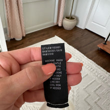 Load image into Gallery viewer, BCX Printed Short Sleeve Cold Shoulder Tea-Length Dress Black White S