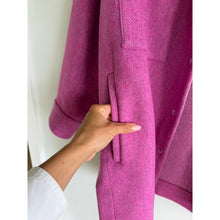 Load image into Gallery viewer, IRO Bardak Snap Button Wool Blend Oversized Shacket Fuschia Pink 36