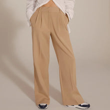Load image into Gallery viewer, Favorite Daughter The Petite Favorite Pant Pleated Wide Leg Pants Beige 8 NWT