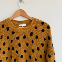 Load image into Gallery viewer, Madewell Painted Spots Pull Over Crew Neckline Long Sleeve Sweater Brown XXS