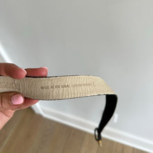 Load image into Gallery viewer, Vintage AVIGNON Gold Buckle Black Genuine Leather Belt L