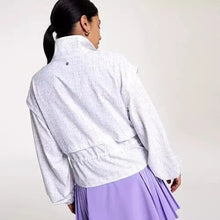 Load image into Gallery viewer, Calia Layered Lightweight Geometric Pattern Golf Activewear Jacket White XL