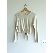 Load image into Gallery viewer, Lululemon Time to Restore Nulu Long Sleeve Activewear Top White Opal 4