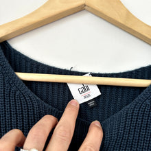Load image into Gallery viewer, Cabi Lagenlook Sapphire Knit Pullover Sweater Poncho Teal XS