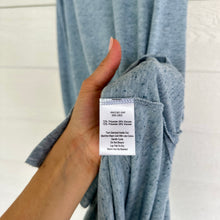 Load image into Gallery viewer, ATM Anthony Thomas Melillo Slub Jersey Sleeveless Maxi Dress Blue L NWT