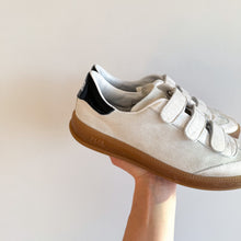 Load image into Gallery viewer, P448 Capri Cream Monza Velcro Suede Leather Sneakers Cream 39