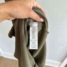 Load image into Gallery viewer, Michael Stars Wren Ruched Side Bodycon Ribbed Dress Topiary Green M