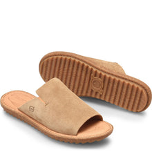 Load image into Gallery viewer, Born Mesilla Suede Leather Comfort Slide Sandals Brown 7M