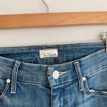 Load image into Gallery viewer, Mother The Looker Crop High Rise Ripped Denim Jeans Blue 26