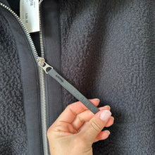Load image into Gallery viewer, VARLEY Eleanor Patch Pocket Fleece Oversized Zip Up Jacket Black L NWT