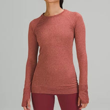Load image into Gallery viewer, Lululemon Rest Less Pullover Running Top Mulled Wine / Pink Savannah 6