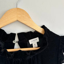 Load image into Gallery viewer, J. Crew Velvet Tiered Flutter Sleeveless Knee Length Dress Black 6