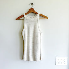 Load image into Gallery viewer, Gap Crochet Halter Neck Open-Knit Tank Top White XS