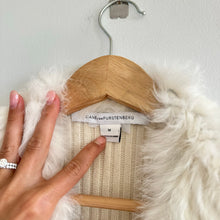 Load image into Gallery viewer, Diane Von Furstenberg Denver Rabbit Fur Cashmere Blend Sweater Vest M