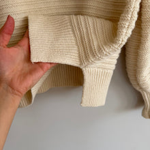 Load image into Gallery viewer, Madewell Ruffle-Neck Long Sleeve Casual Pullover Sweater Cream L