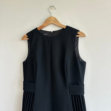 Load image into Gallery viewer, Lafayette 148 New York Wool Sleeveless Pleated Mini Shift Dress Black 10 NWT
