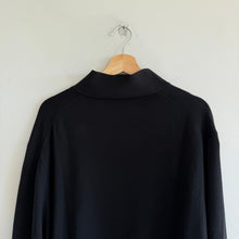 Load image into Gallery viewer, Fairway & Green Baruffa Merino Long Sleeve 1/4 Zip Pullover Windsweater Black