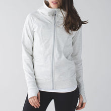Load image into Gallery viewer, Lululemon Scuba Zip Up Hoodie III Heathered White