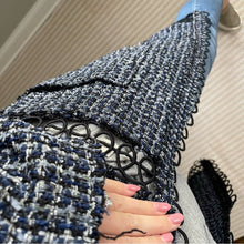 Load image into Gallery viewer, Elie Tahari Twill Midi Cut Out Lace Trim Coat