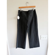 Load image into Gallery viewer, Staud Knack Seamed High Rise Flared Leg Casual Pants Gray L NWT