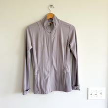 Load image into Gallery viewer, Athleta Shanti Salutation Full Zip Jacket in Powervita Purple S