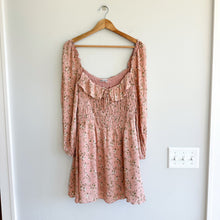 Load image into Gallery viewer, Reformation Morris Floral Print Long Sleeve Smocked Dress Pink 10
