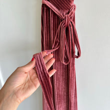 Load image into Gallery viewer, Baltic Born Andi Ribbed Velvet Short Sleeve Maxi Wrap Dress Dark Rose S