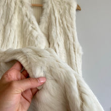 Load image into Gallery viewer, Diane Von Furstenberg Denver Rabbit Fur Cashmere Blend Sweater Vest M