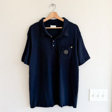 Load image into Gallery viewer, We Norwegians Lindesnes Embroidered Short Sleeve Polo Sweater Shirt Black XXL