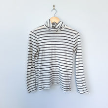 Load image into Gallery viewer, Madewell Whisper Cotton Turtleneck in Ronnie Stripe S