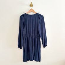 Load image into Gallery viewer, Splendid Sutton Long Sleeve Drawstring Waist Blouson Dress Deep Sea S