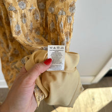 Load image into Gallery viewer, dRA Los Angeles Floral Print Halter Neck Tiered Midi Dress Yellow S