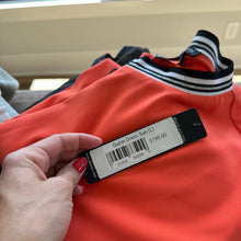 Load image into Gallery viewer, Peace of Cloth Quinn Short Sleeve 1/4 Zip Dress Orange L NWT