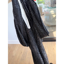 Load image into Gallery viewer, Carmen Marc Valvo Scattered Sequin Cowl Neck Sleeveless Gown Black 12