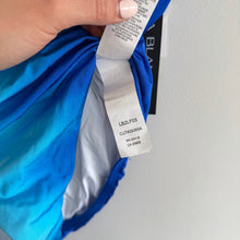 Load image into Gallery viewer, La Blanca Ocean Oasis Shirred One-Shoulder One Piece Swimsuit Blue White 12 NWT