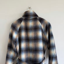 Load image into Gallery viewer, Veronica Beard Amari Belted Checked Woven Jacket Khaki Multi L NWT