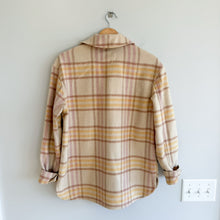 Load image into Gallery viewer, Sanctuary Plaid Shacket Pink Yellow Cream XS