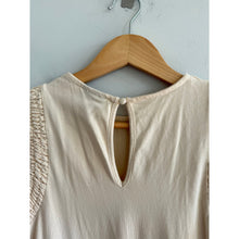 Load image into Gallery viewer, Who What Wear Angel Sleeve Smocked Knit Midi Dress Cream XS
