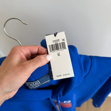 Load image into Gallery viewer, Polo Ralph Lauren Flag Fleece Embroidered Hoodie Sweatshirt Royal Blue XL NWT