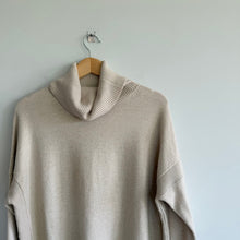 Load image into Gallery viewer, French Connection Babysoft Cowl Turtleneck Pullover Sweater Cream M