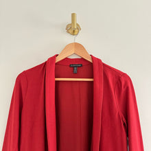 Load image into Gallery viewer, Eileen Fisher Relaxed Open-Front Long Sleeve Jacket Red XXS