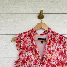 Load image into Gallery viewer, Laundry By Shelli Segal Floral Print Sleeveless Ruffles Casual Maxi Dress Red 10