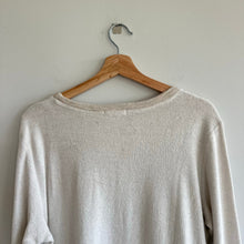 Load image into Gallery viewer, Beyond Yoga Cross Paths Loose Fit Pullover Sweatshirt Cream L