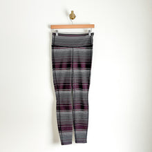 Load image into Gallery viewer, Athleta High Rise Expanse Stripe Chaturanga Tight in Cassis S