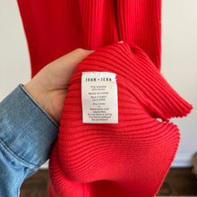 Load image into Gallery viewer, John & Jenn Ribbed Knit Sleeveless Midi Tank Dress Red S